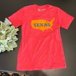 Yes‎ To Texas United States Of Texas Red Orange Graphic Tee Shirt Sz S TXhumor